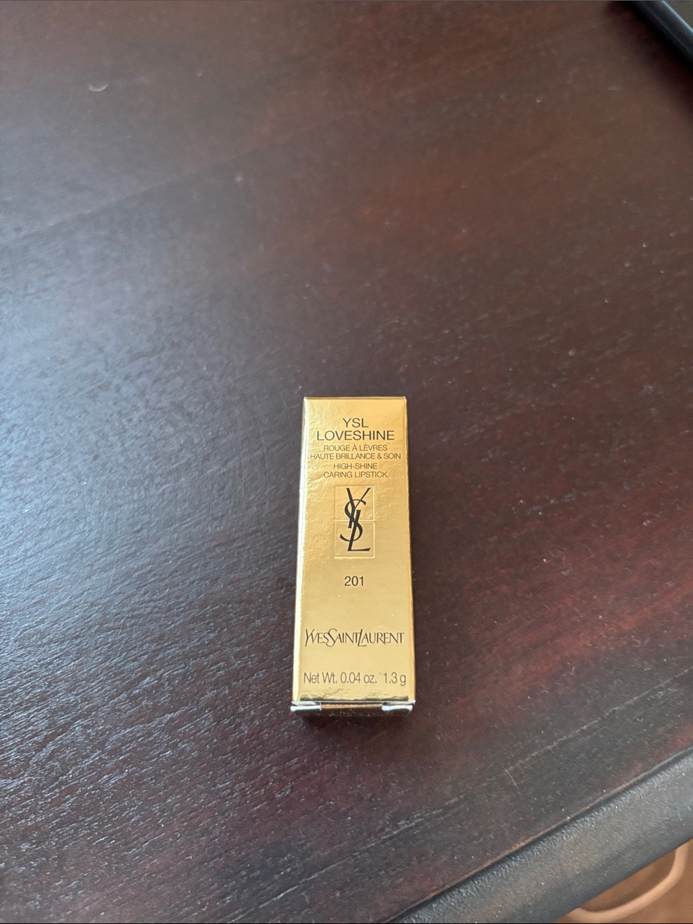 Yves Saint Laurent Gold YSL LoveShine mini Lipstick New in box
